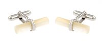 Cufflinks Man in Silver Madreperla 337 MP GEM